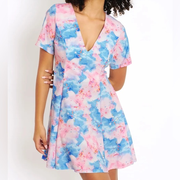 Blackmilk “FAIRY FLOSS EVIL V DRESS” Size Medium M NWT Cotton Candy - Picture 3 of 16